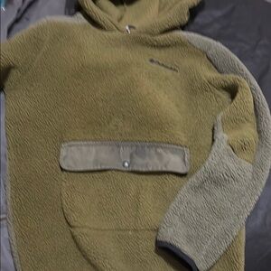 Patagonia Olive Green Fleece Hoodie